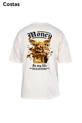 Oversized Off White Money Angel - BRVK - Street Wear