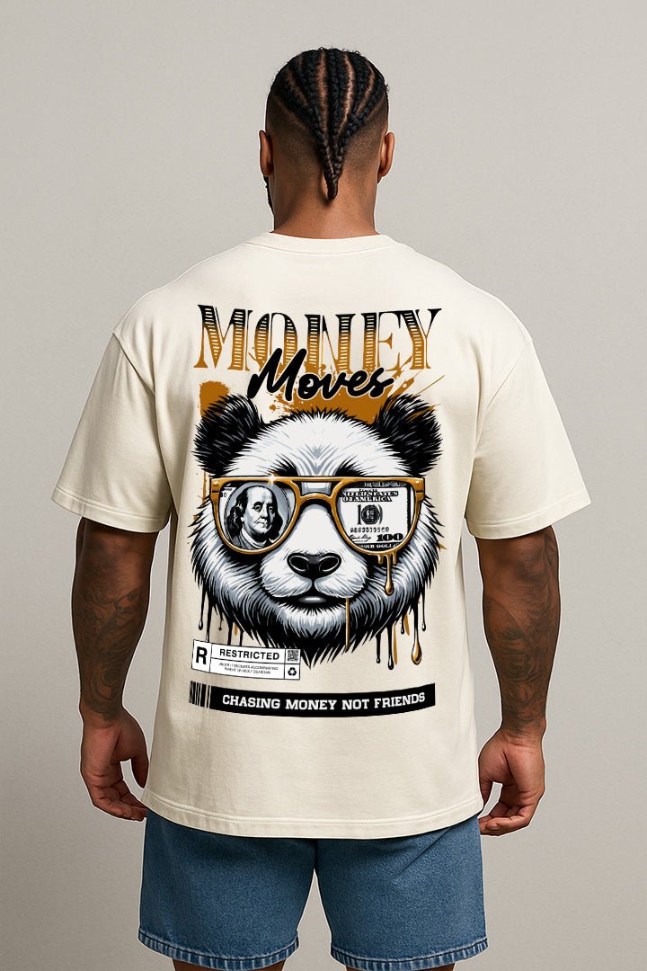 Oversized Off White Money Moves - BRVK - Street Wear