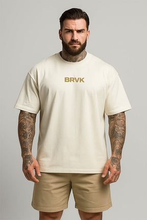 Oversized Off White Never Give Up - BRVK - Street Wear