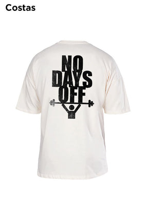 Oversized Off White No Days Off - BRVK - Street Wear