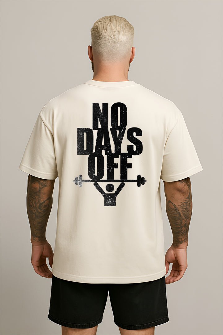 Oversized Off White No Days Off - BRVK - Street Wear