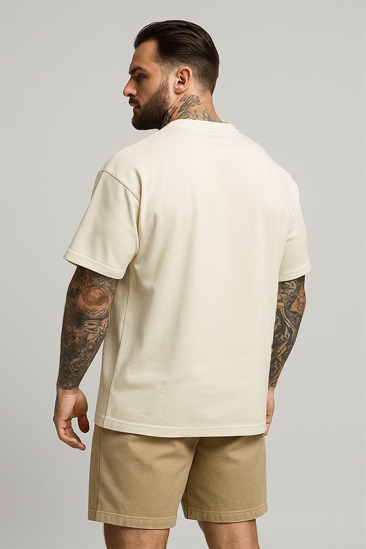 Oversized Off White Round - BRVK - Street Wear