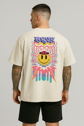 Oversized Off White Smile - BRVK - Street Wear