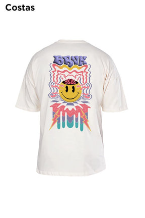 Oversized Off White Smile - BRVK - Street Wear