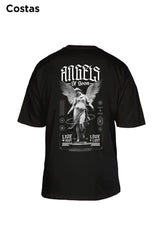 Oversized Preta Angels - BRVK - Street Wear