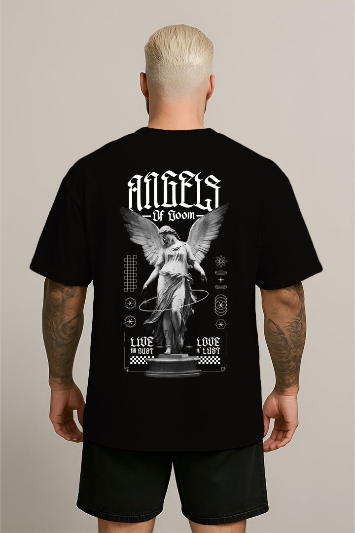 Oversized Preta Angels - BRVK - Street Wear