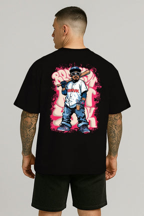 Oversized Preta Baseball - BRVK - Street Wear