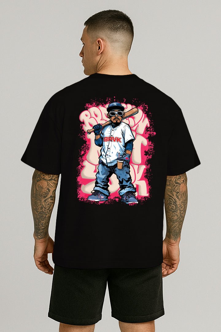 Oversized Preta Baseball - BRVK - Street Wear