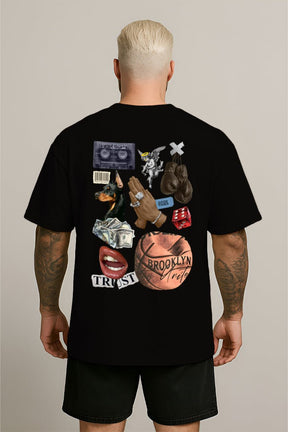 Oversized Preta Brooklyn - BRVK - Street Wear