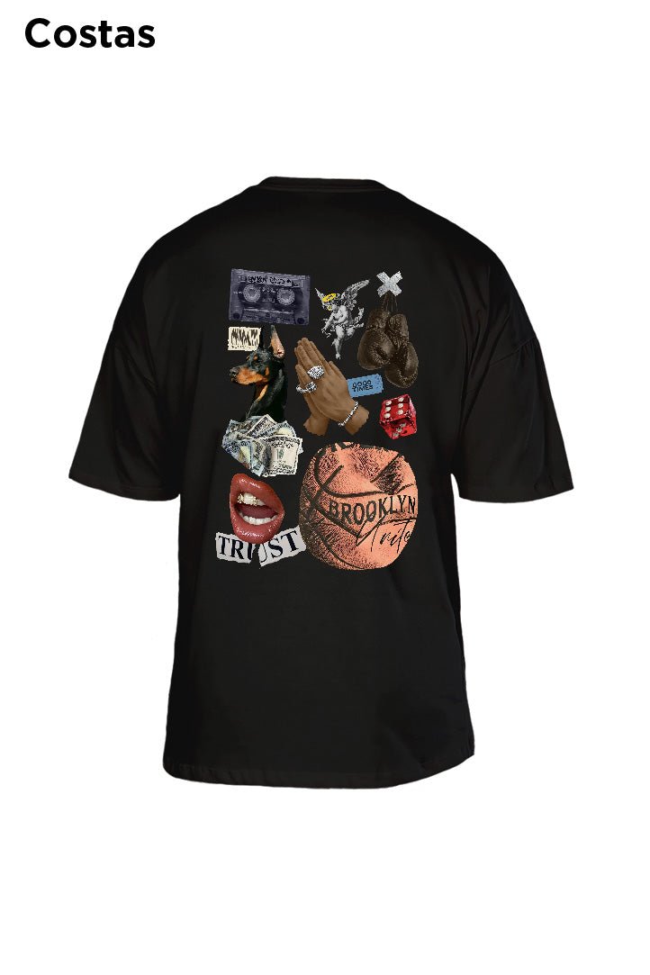 Oversized Preta Brooklyn - BRVK - Street Wear