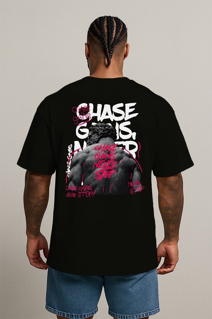 Oversized Preta Chase Gains - BRVK - Street Wear