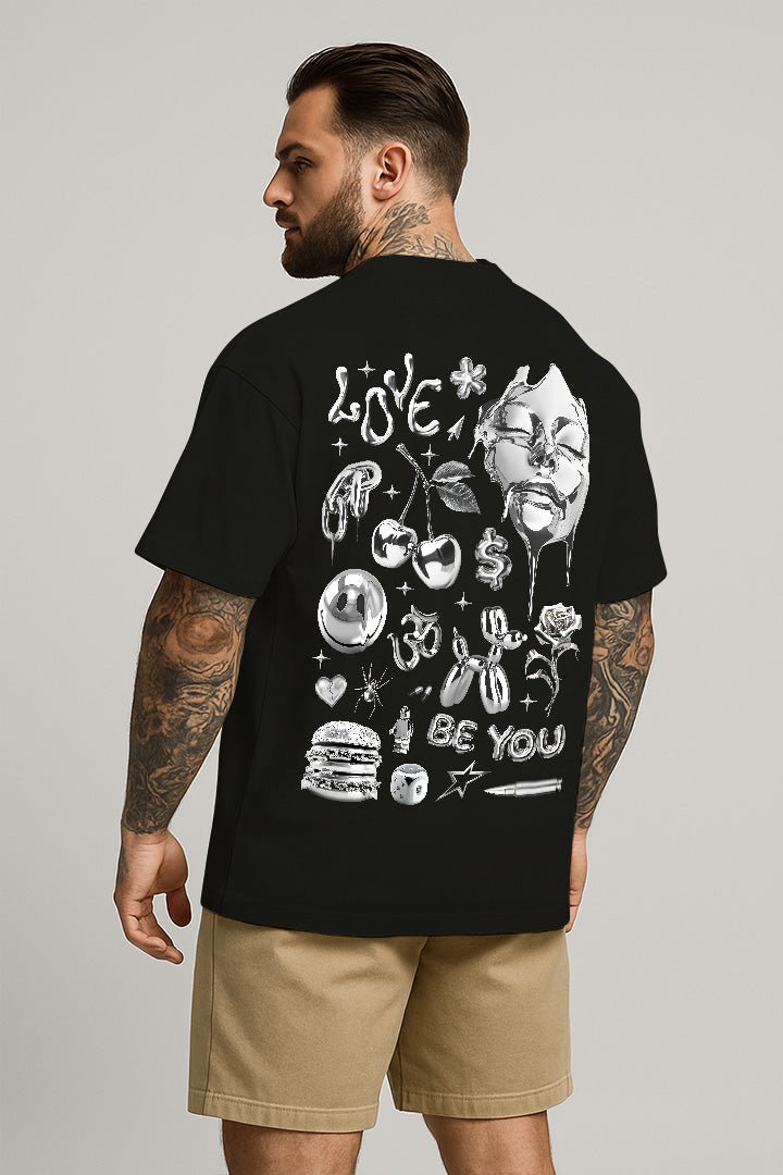 Oversized Preta Chrome - BRVK - Street Wear