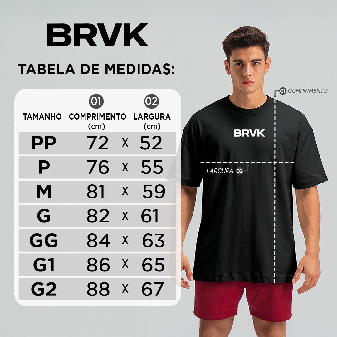 Oversized Preta Constrict - BRVK - Street Wear