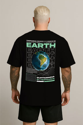 Oversized Preta Earth - BRVK - Street Wear