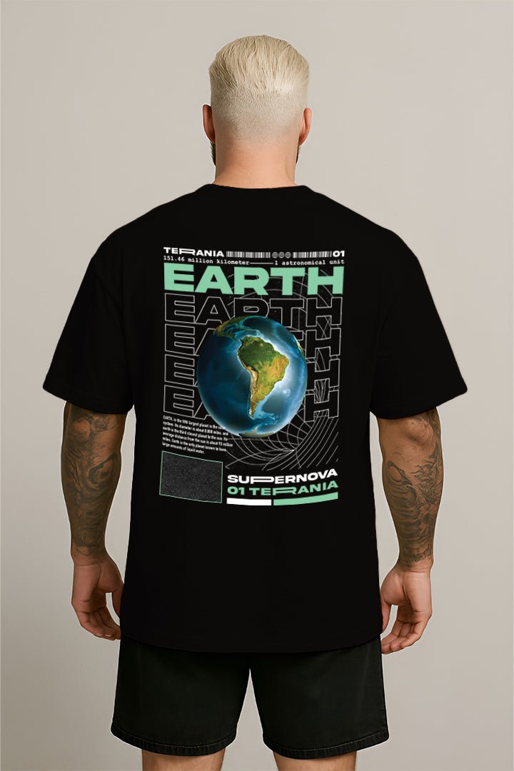 Oversized Preta Earth - BRVK - Street Wear