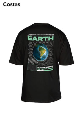 Oversized Preta Earth - BRVK - Street Wear