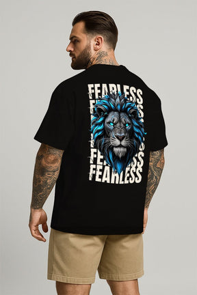 Oversized Preta Fearless - BRVK - Street Wear