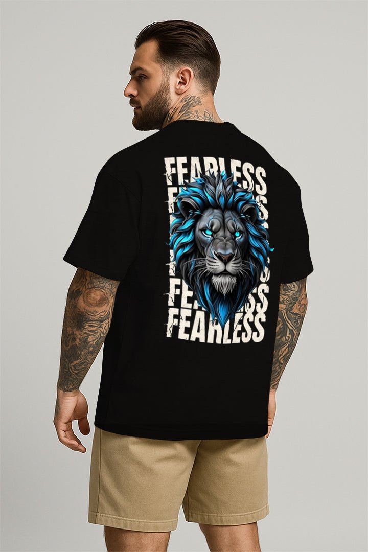 Oversized Preta Fearless - BRVK - Street Wear