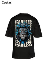 Oversized Preta Fearless - BRVK - Street Wear