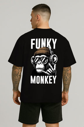 Oversized Preta Funky Monkey - BRVK - Street Wear