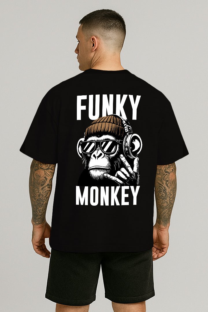 Oversized Preta Funky Monkey - BRVK - Street Wear