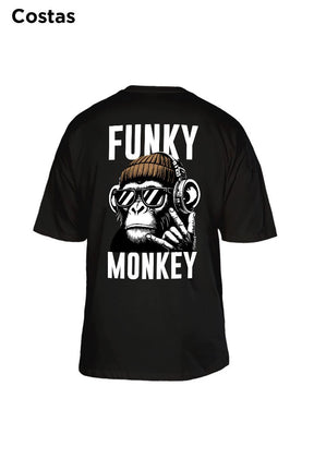 Oversized Preta Funky Monkey - BRVK - Street Wear