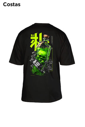 Oversized Preta Green Bottle - BRVK - Street Wear