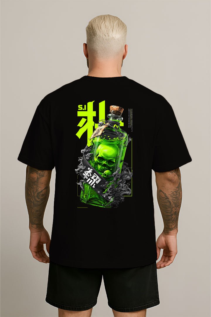 Oversized Preta Green Bottle - BRVK - Street Wear