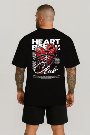 Oversized Preta Heart Break - BRVK - Street Wear