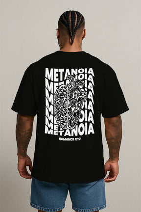 Oversized Preta Metanoia - BRVK - Street Wear