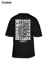 Oversized Preta Metanoia - BRVK - Street Wear