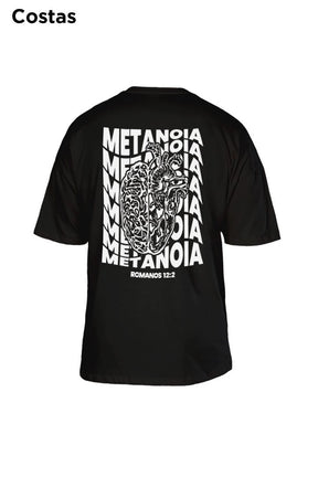 Oversized Preta Metanoia - BRVK - Street Wear