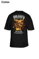 Oversized Preta Money Angel - BRVK - Street Wear