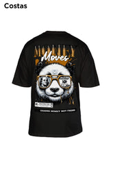 Oversized Preta Money Moves - BRVK - Street Wear