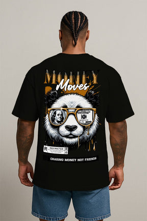 Oversized Preta Money Moves - BRVK - Street Wear