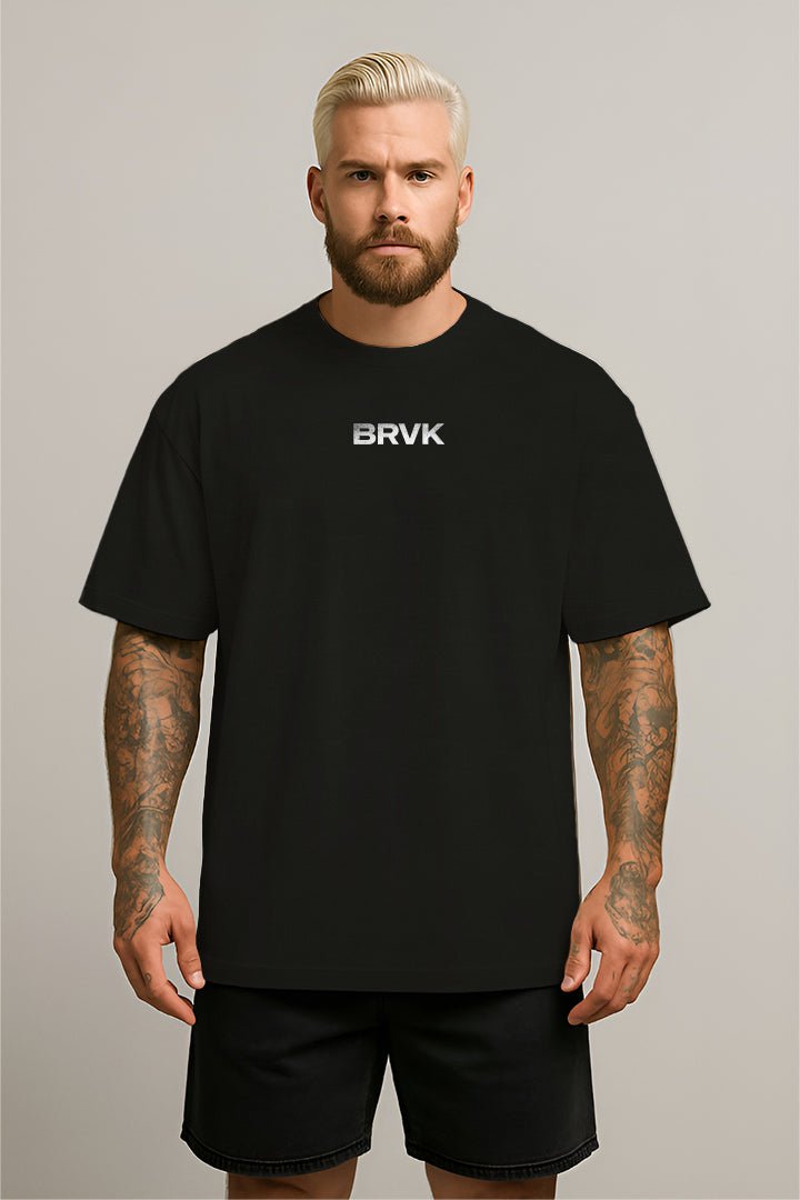 Oversized Preta No Days Off - BRVK - Street Wear