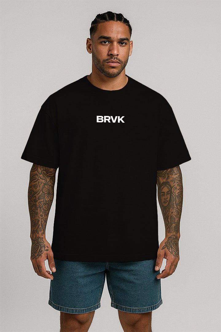 Oversized Preta No One Cares - BRVK - Street Wear