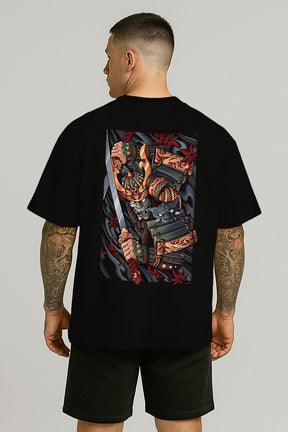 Oversized Preta Samurai - BRVK - Street Wear