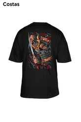 Oversized Preta Samurai - BRVK - Street Wear