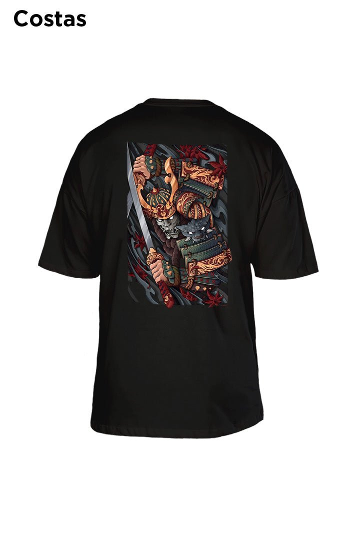 Oversized Preta Samurai - BRVK - Street Wear
