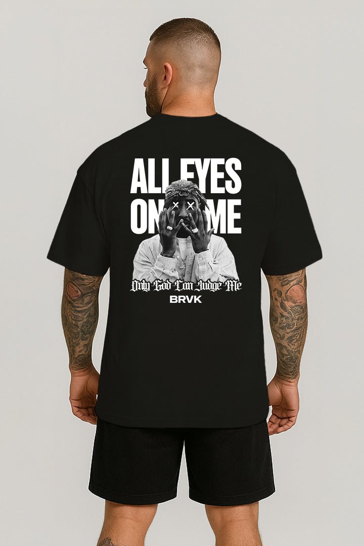 Oversized Preta Tupac - BRVK - Street Wear