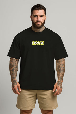 Oversized Preto Bless The Youth - BRVK - Street Wear