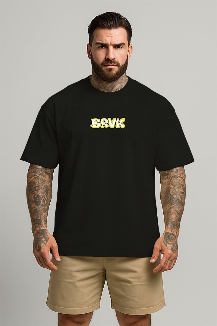Oversized Preto Bless The Youth - BRVK - Street Wear