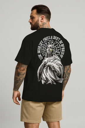 Oversized Preto Bless The Youth - BRVK - Street Wear